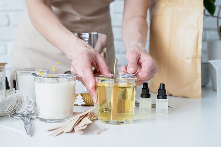 Huiles essentielles bougies